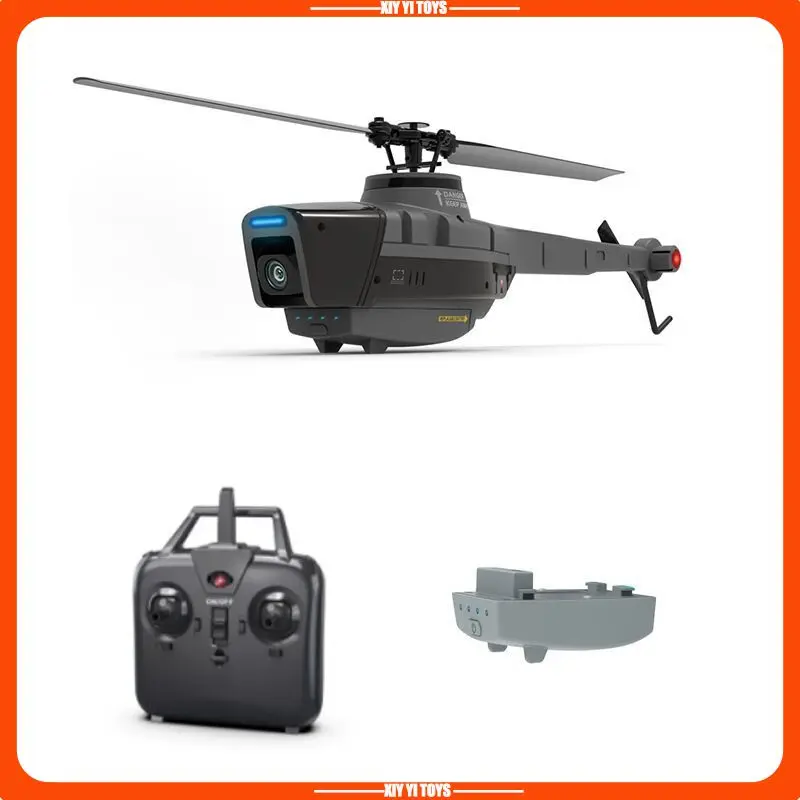 

C128 Four Way Single Paddle Non Aileron Helicopter Mini Black Bee Single Paddle Aerial Photography Children'S Toy Gift