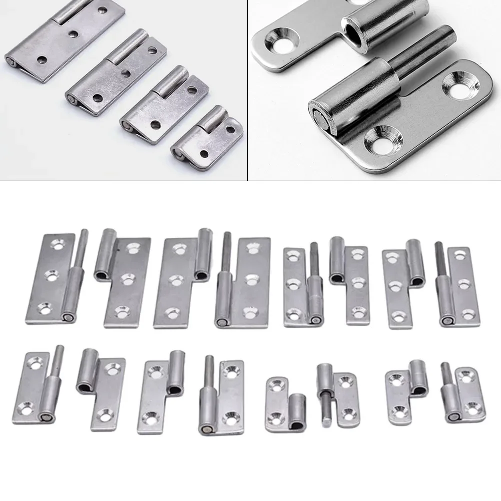 Detachable Hinge 2/2.5/3/4 Inch Stainless Steel Flag Shape Hinge For  Aluminum Door Bathroom Slip Joint Removable Hinge Hardware
