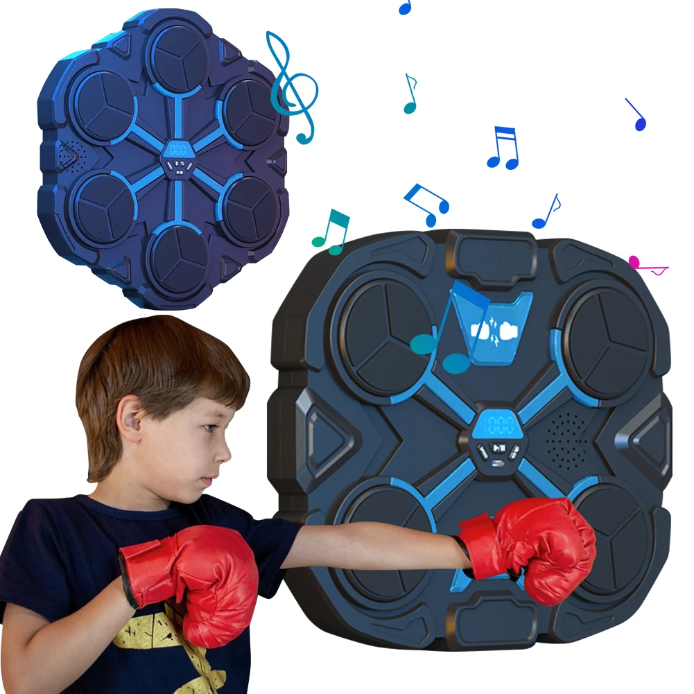 Music Boxing Machine Toy Musical Instrument Smart Music Boxing Machine Wall Mounted Boxing Wall Target Home Punching Equipment