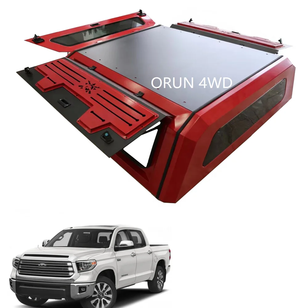 

Pickup 4x4 5.5FT CAR Aluminum Waterproof Manual Tonneau Truck Canopy cover For F150 Dodge RAM TUNDRA Hardtop Topper