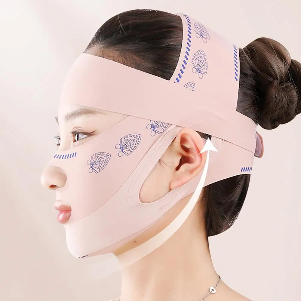 SOUG الوجه التخسيس ضمادة النساء شد الوجه الخامس خط المشكل الذقن الخد رفع حزام المضادة للتجاعيد حزام أدوات تجميل الوجه #6