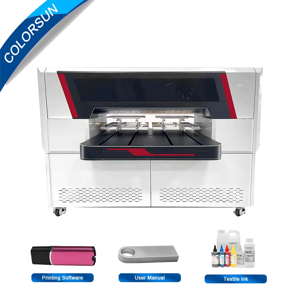 Colorsun A2 DTG Printer For I3200  Impresora DTG Flatbed Digital Printing Machine Printer For T-shirt Hoodies Bag