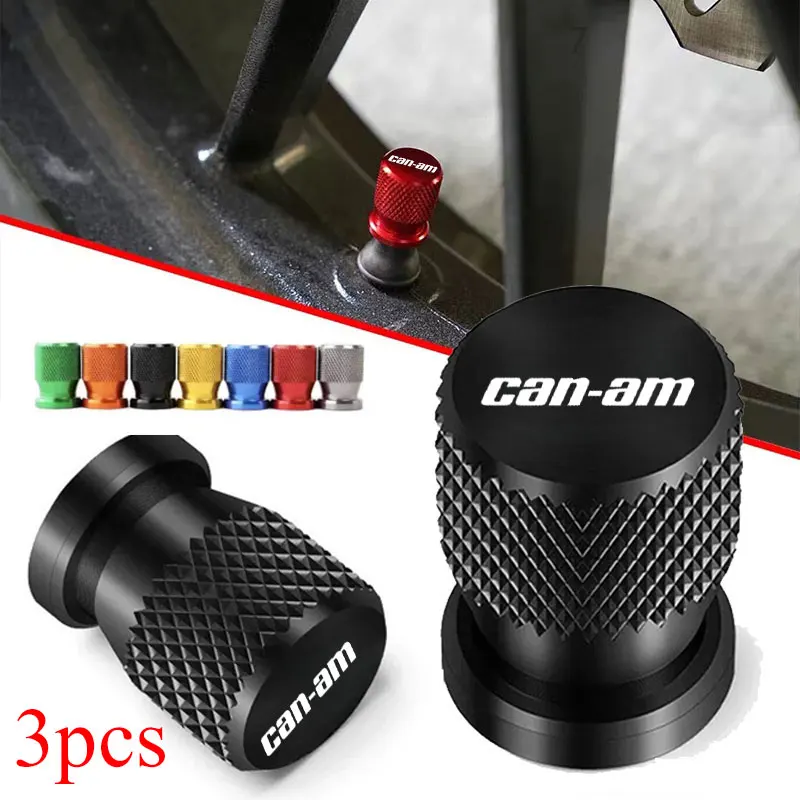 

for Bombardier Can-Am Canam Can Am Spyder Series Accessories Motorcycle Tire Valve Air Port Stem Cover Cap Plug CNC