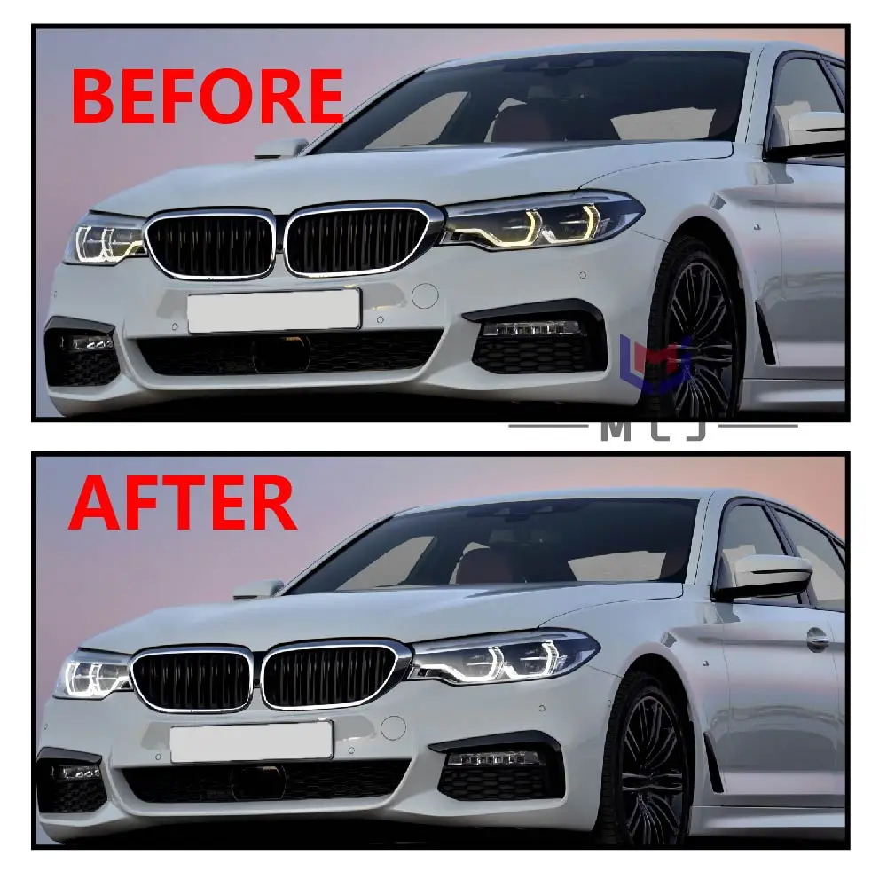 For BMW 5 Series G30 2018-2020 High Spec Headlight Daytime Running Light Guide Strip Acrylic Angel Eye Light Guide Strip Tube