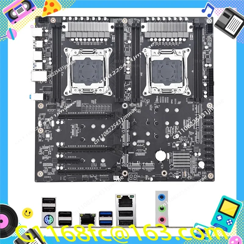 X99X Dual PLUS Motherboard LGA2021-3 Processor DDR4 Memory 6PCIE Graphics Card Slot