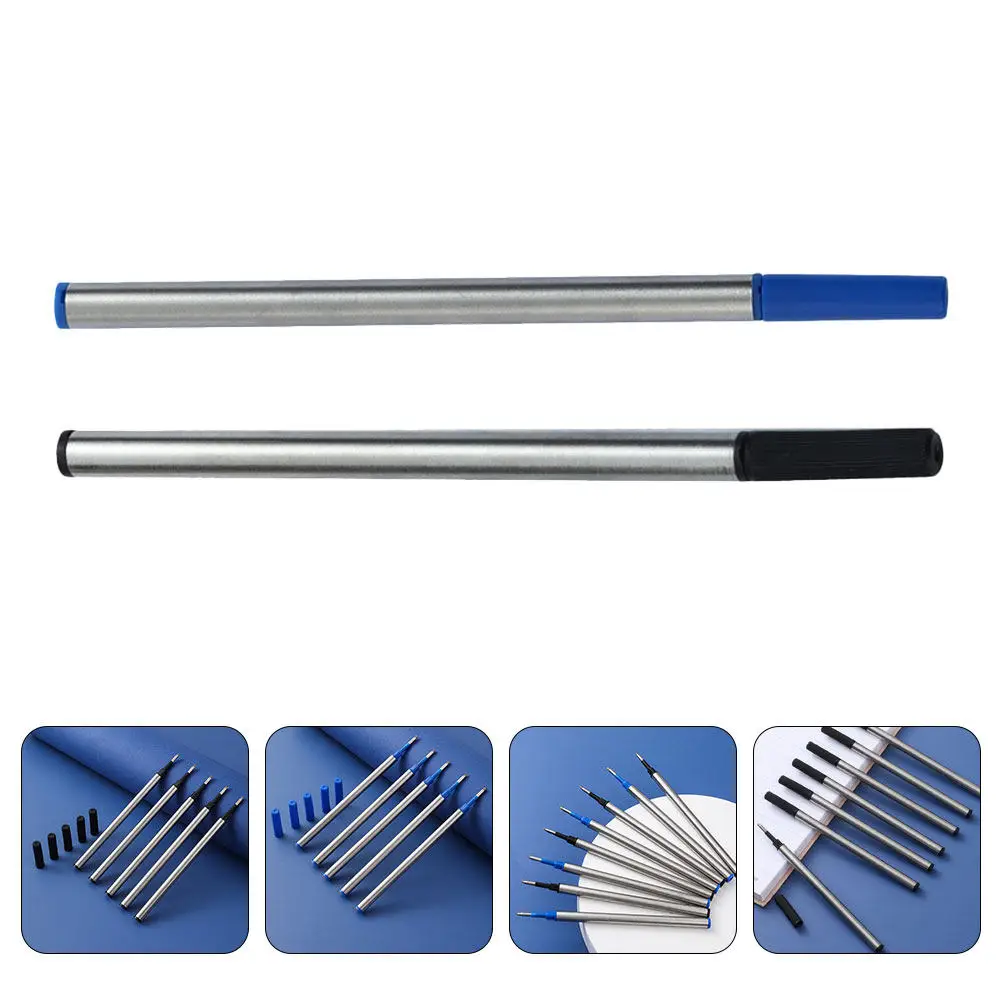 

10Pcs Metal Ink Pen Refills Universal Gel Point Replacement Smooth Roll for Office School Art Projects Student Writing Supplies