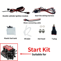 TOYAN FS L200AC Engine Model Kit Metal Inline 2 Cylinder 4 Stroke 7cc Nitro Internal Combustion Engine Model with Start Kit Toy