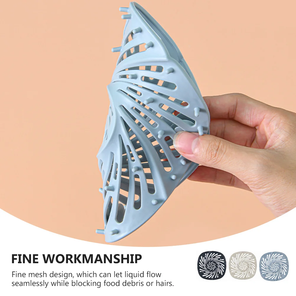 

3Pcs Sink Drain Filter Mesh Anti-Clogging Kitchen Bathroom Strainer Fine Mesh Design Easy Clean Kitchen Sink Strainer