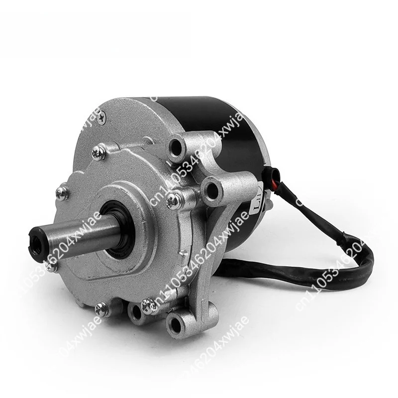 Long Shaft Two Stage Reduction Motor 350W Brushed Gear Motor 90-120RPM Drive Accessory For Electric Transport Hand Cart