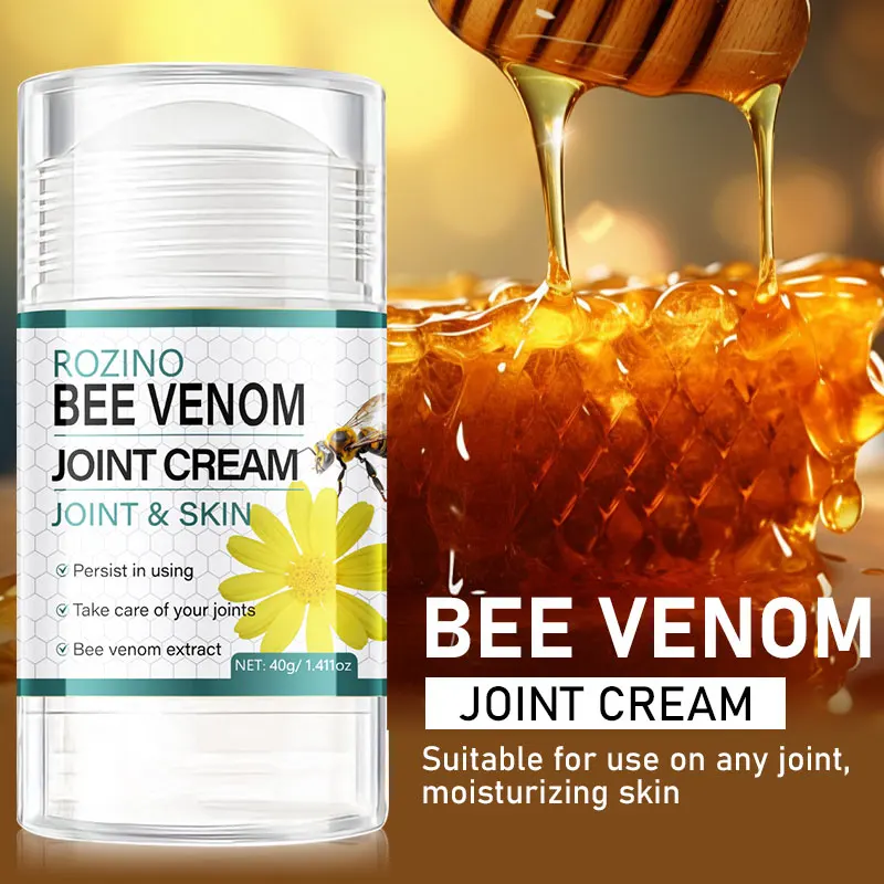 1Pcs/2Pcs/3Pcs Bee Venom Joint Skin Care Stick, Portable and Easy to Apply, Deeply Moisturizes and Nourishes Dry and Rough Skin on Joints Like Knees and Elbows, Quick-Acting Formula Meets Skincare Needs Anytime, Suitable for All Skin Types, Ideal for Daily Sports Skincare and Body Relaxation