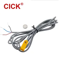 Sensor de proximidad Mini Hall interruptor cuadrado, interruptor magnético, imán de inducción, NPN, PNP, normalmente abierto, distancia de detección de 25mm