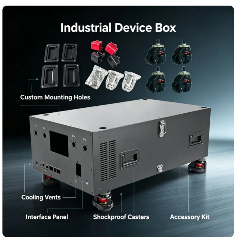 Wheeled Energy Storage Battery Enclosure 48V 280Ah 314AhBox Horizontal Vertical Mount Mobile Battery Housing Cabinet Wholesale