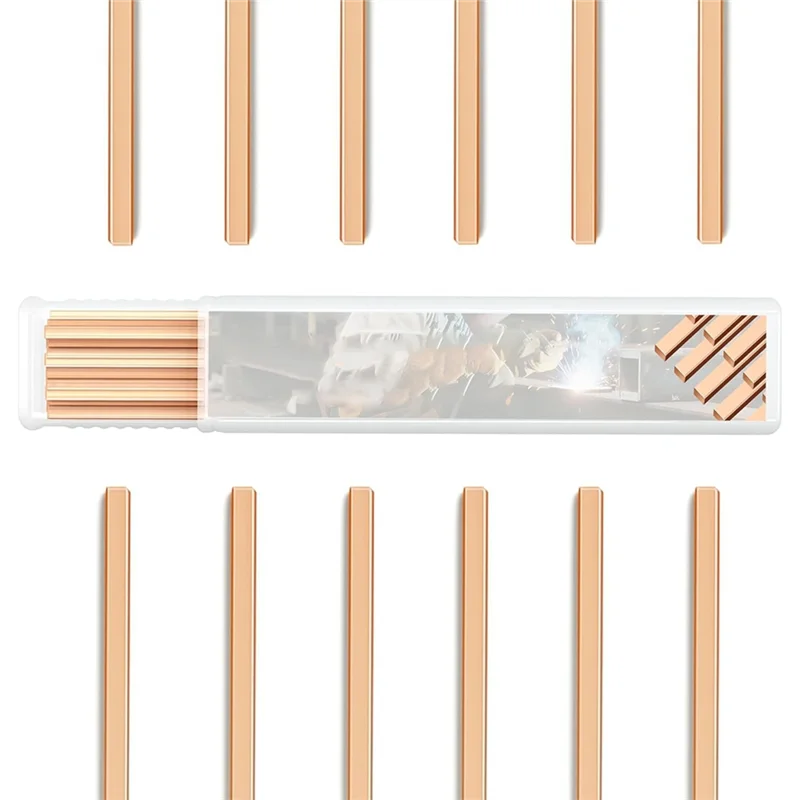 

Flux Coated For Copper And Plumbing 10" 40 Pcs 15% Silver Brazing Rods Featuring Raised Segments Design