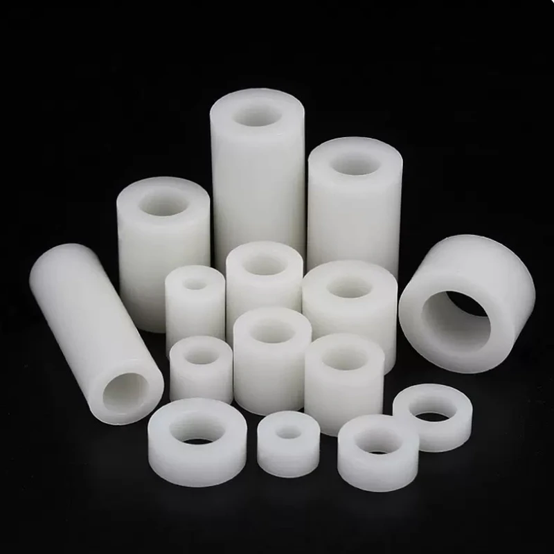 1000pcs M3*7*5 M3x5 Nylon ABS Non-Threaded Standoff Spacer Round Hollow Standoff Washer ID=3mm OD=7mm PCB Board Screw Spacers 6