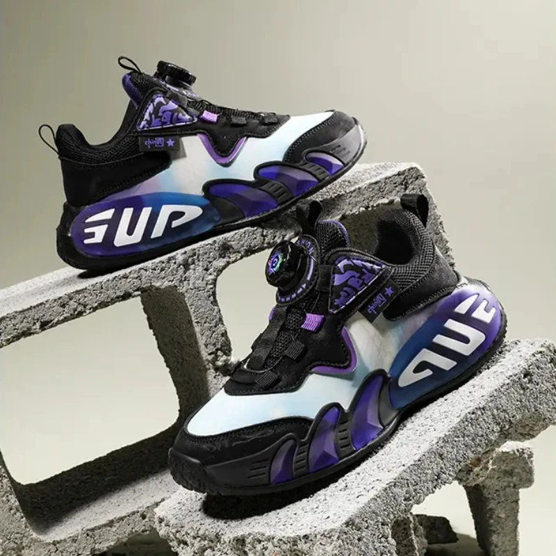 الخريف الأطفال الصبي أحذية رياضية موضة الجلود في الهواء الطلق عدم الانزلاق الاطفال حذاء كاجوال مدرسة الجري كرة السلة الأولاد أحذية رياضية