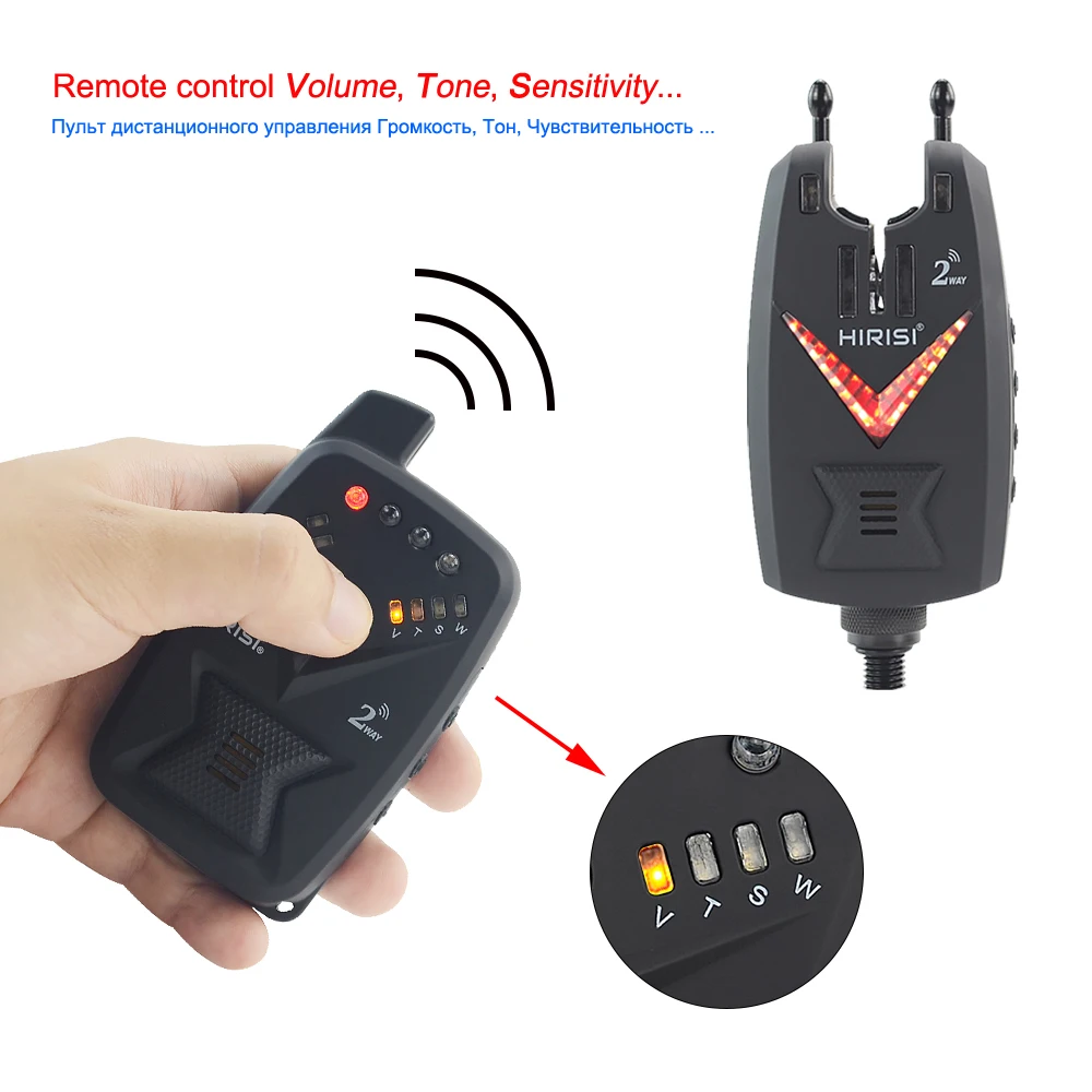 Carp Fishing Alarm Set Wireless Bite Alarm 2 Way Remote Control Bite Indicator S3