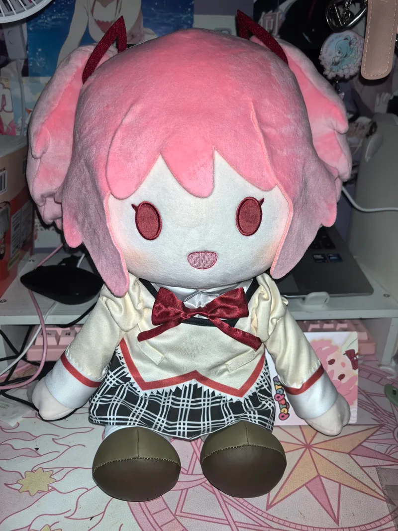 In Stock Genuine Bandai Puella Magi Madoka Magica New Chapter Rebellion Story Kaname Madoka Akemi Homura Uniform 35cm Plush Toy