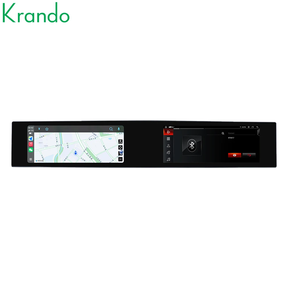 Krando 22 بوصة نظام ملاحة للسيارة بنظام تحديد المواقع لسيارات BMW 5 Series F07 GT 2011 -2018 وحدة رأس الوسائط المتعددة اللاسلكية Carplay شاشة Android Autoradio