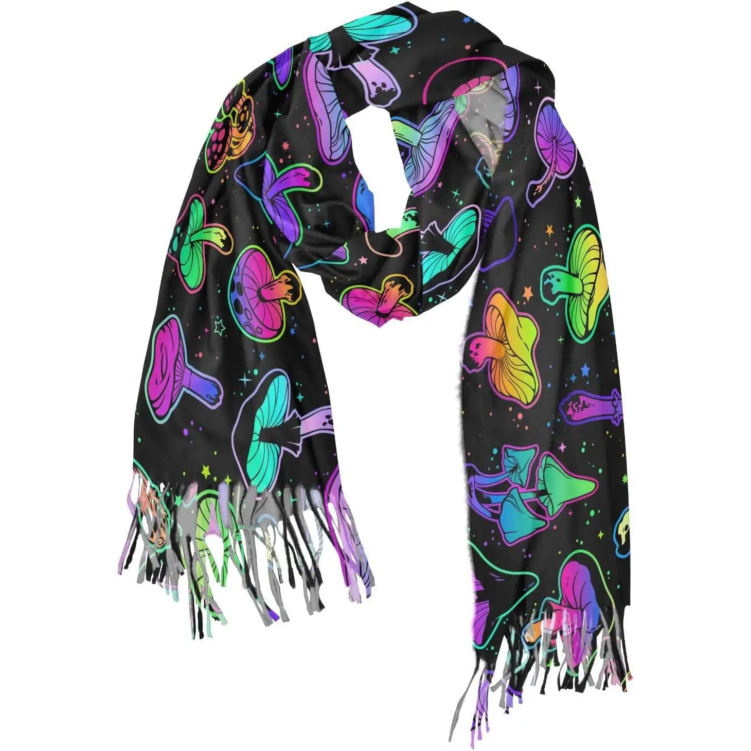 

Женский шарф из пашмины, шали, осень-зима, теплые большие шарфы, модный длинный шарф с кисточками для подарка, женский весенне-зимний шарф