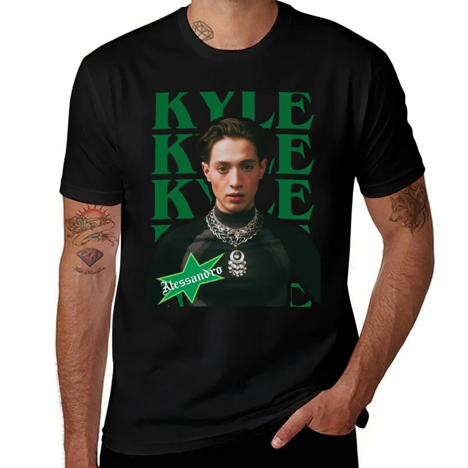 

Kyle Alessandro Lighter Eurovision 2025 Norway Merch T-Shirt Casual All Match Short Sleeve T-Shirt