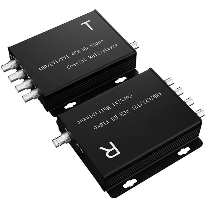 

YSS-AHD/CVI TVI Coaxial HD Quad Multiplexer 4CH Video Signal Splitter 100M Transmission Distance Supports Up To 1080P