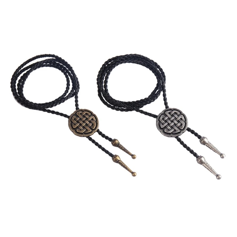 

Moranse Bolo Tie Western Bolo Tie Necklace Celtical Knot Bolo Tie Cowboy Necktie Dropship