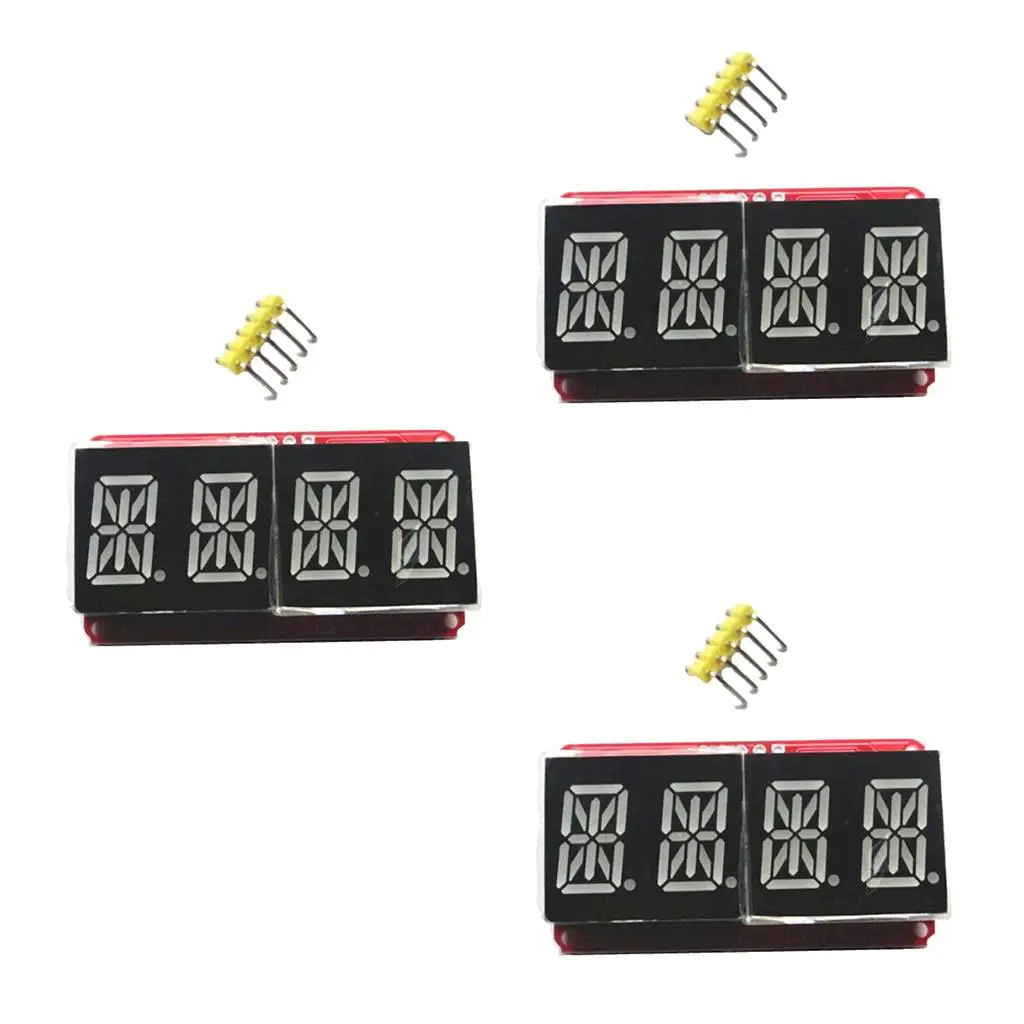 LED Display Module Screen 4 Bits 14 Segment Numeric Board Matrix Backpack for Smart Home Automation