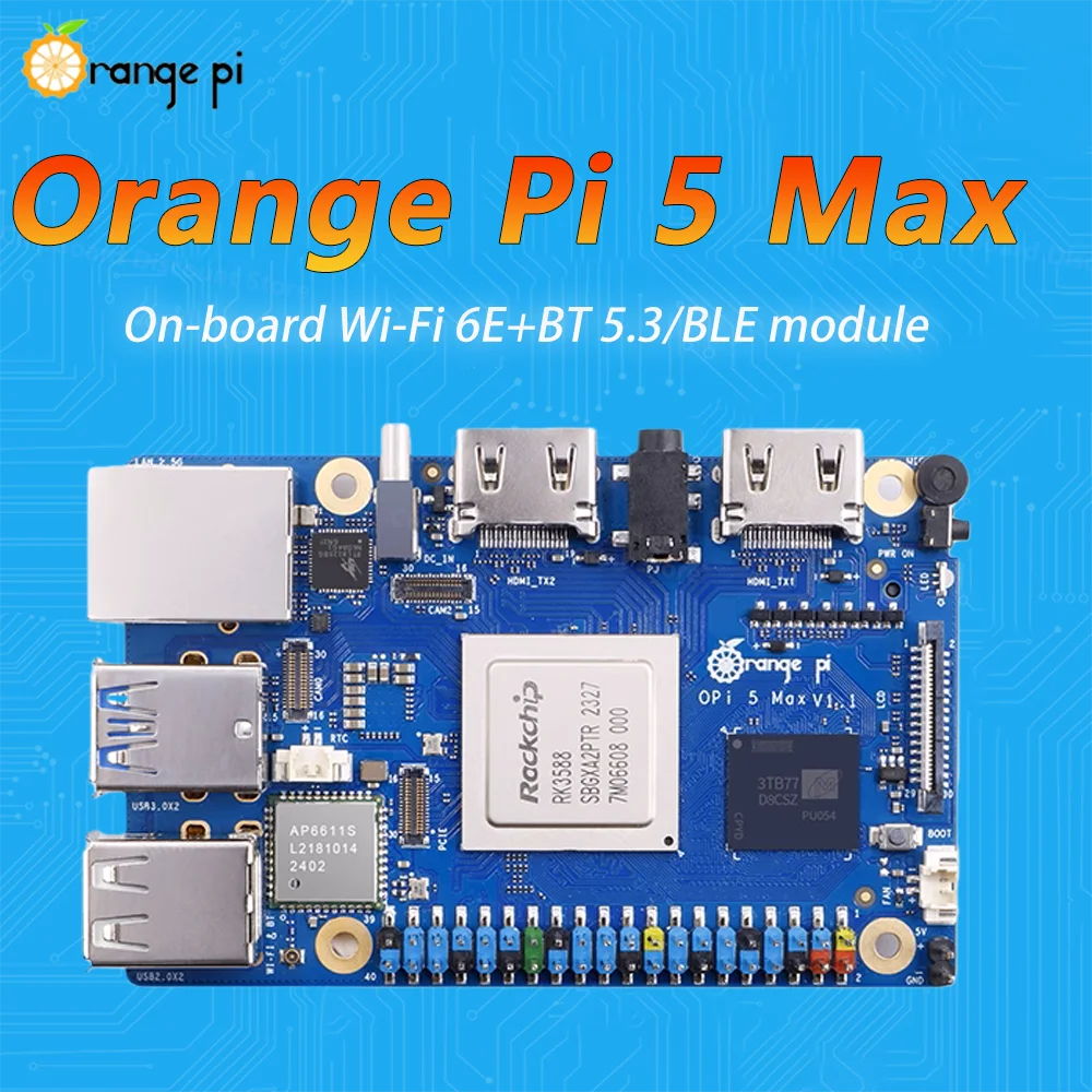 

Opi 5 Max 8G/16G RAM Orange Pi LPDDR5 Rockchip RK3588 Макетная плата M.2 PCIE 2.5G LAN WiFi + BT OrangePi Плата компьютера Опция