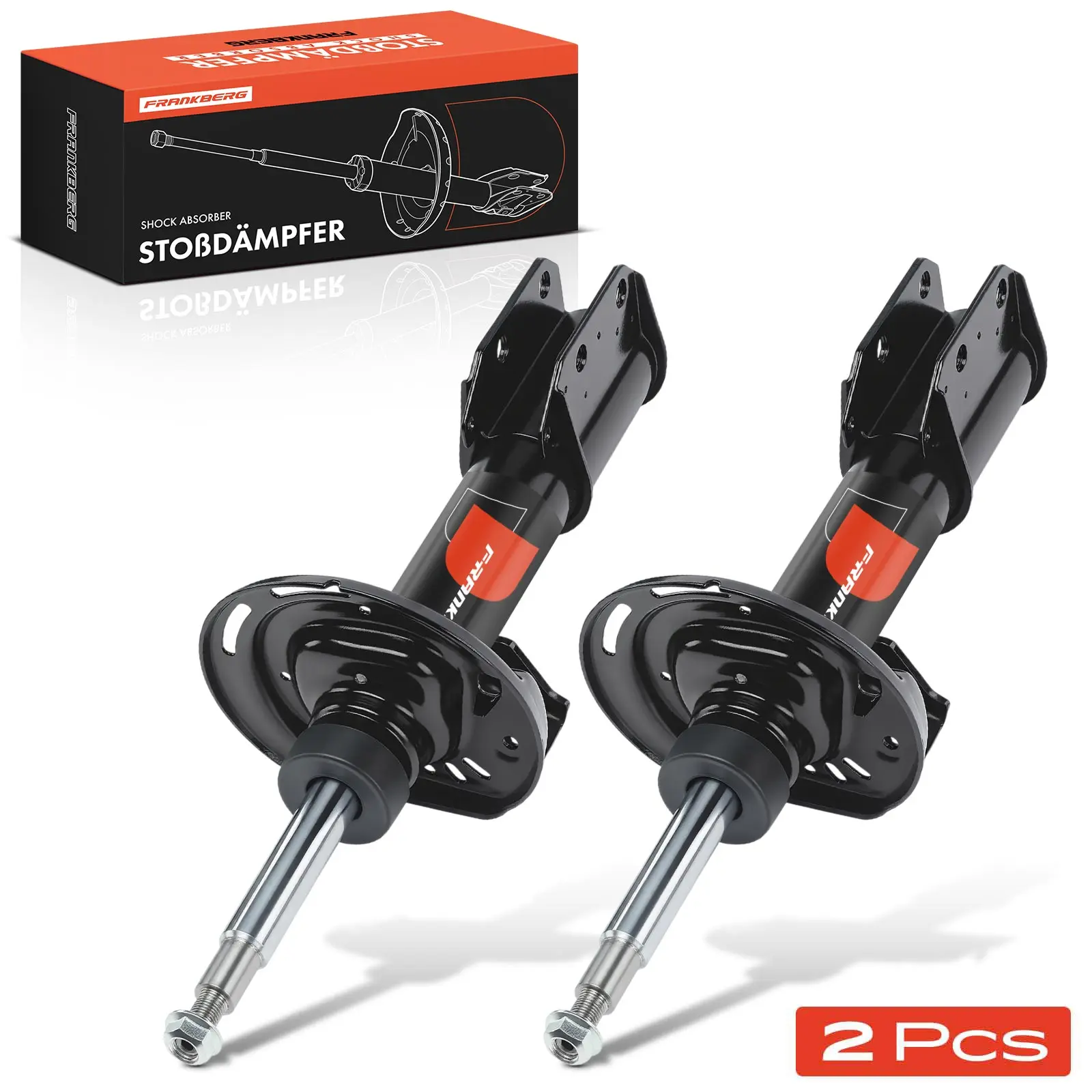 Frankberg 2x schokdemper Gasdruk Achteras Links Rechts voor Mercedes-Benz GLK-Klasse X204 2.0L 2.1L 3.0L 2008-2015 335843