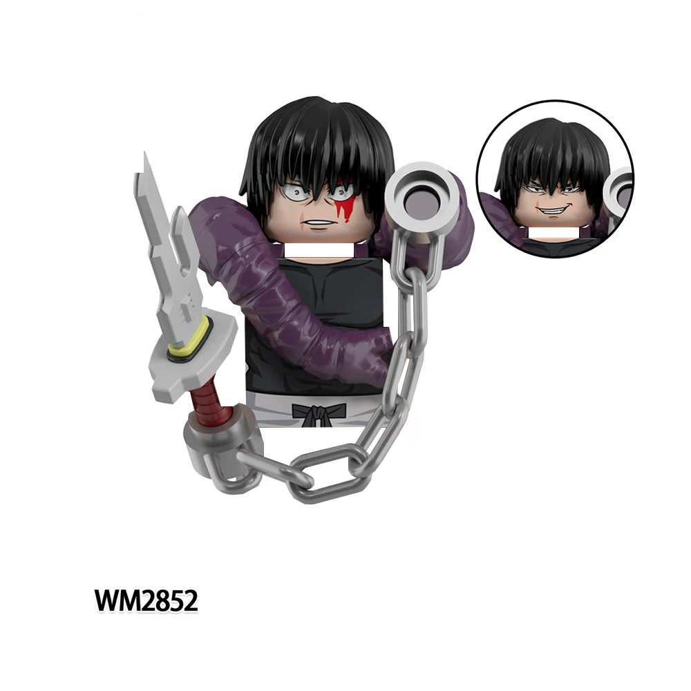 Аниме JJK Building Blocks Gojo Satoru Ryomen Sukuna Itadori Yuji Mai Todo Hana Maki Sukuna Фигурки Кирпичи WM6201 WM6202