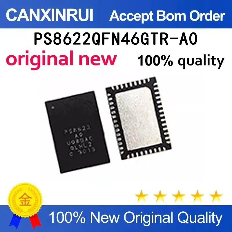 

（5-100 pieces）Brand new original PS8622QFN46GTR-A0 PS8622 AO rectangular QFN46 package in stock