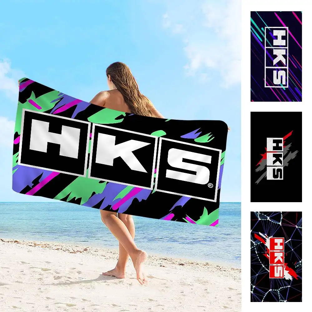 Sports Car HKS JDM Big Microfiber Beach Towels Quick Dry Towel Sand Beach Towels Pool Towel For Travel Swim Pool Yoga