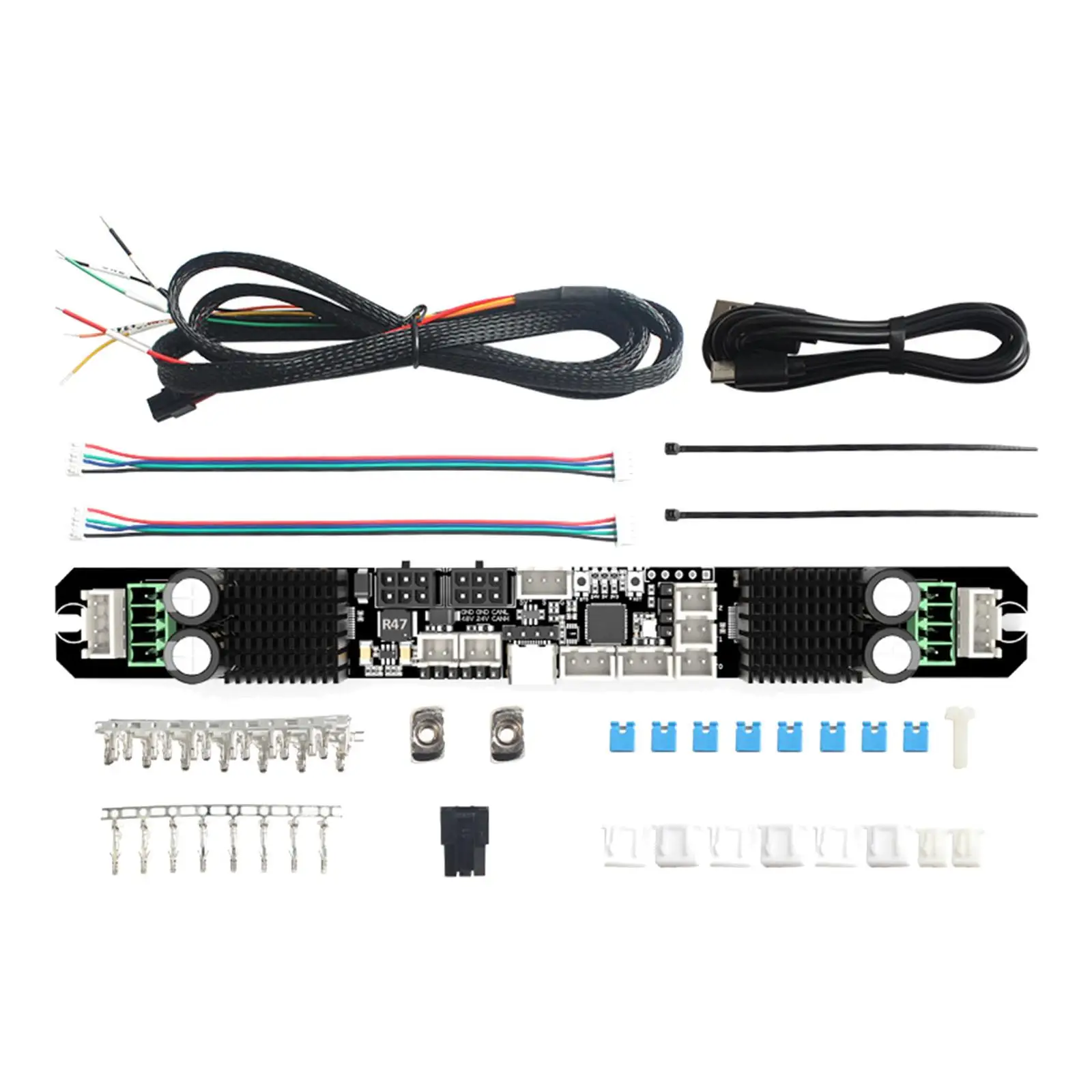 3D Printer Motherboard Set Professional 48V and 24V Input High Performance Convenient Sturdy Practical Replacement for Pitb V2.0