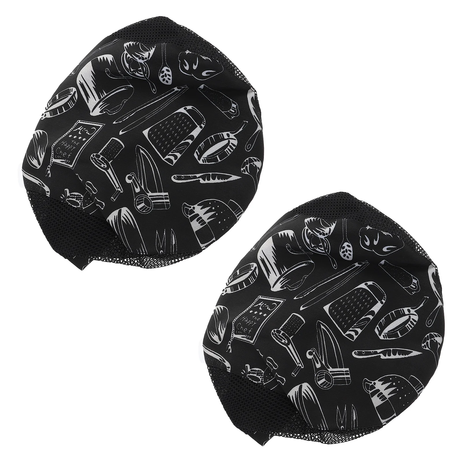 Béret de Chef en coton unisexe, 2 pièces, chapeau de travail de cuisine, uniforme de Restaurant Durable pour cuisiniers, serveurs, vêtements de cuisine