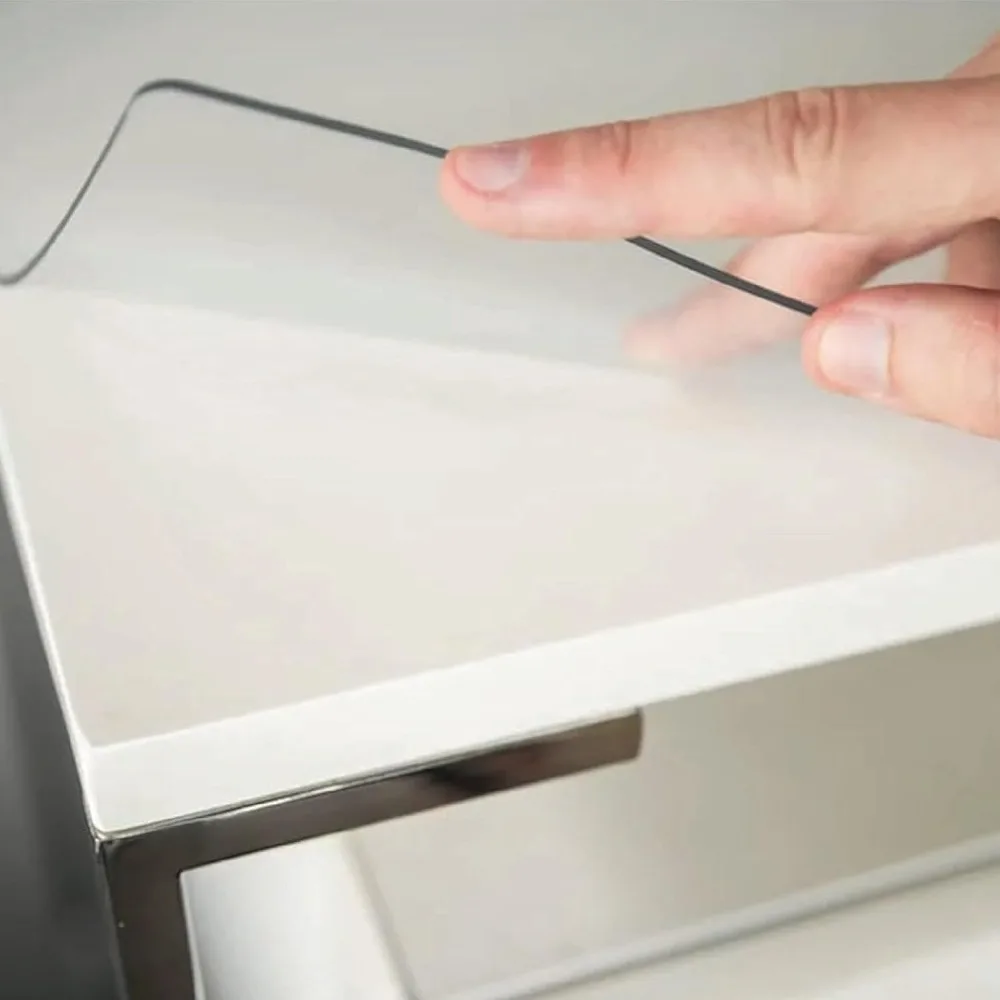 American-Made 38 x 96 Clear Vinyl Table Protector, 2mm Thick, Ultra Smooth Surface for Rectangle Tables