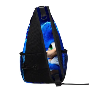 Túi vai Sonic cho học sinh tiểu học và trung học, túi vai cho các chuyến đi ngoài trời 12 Tắm phòng tắm bán hàng chính Primark - №11