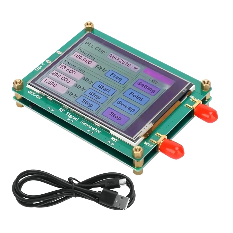 

MAX2870 RF Source Generator Module Meter Tester LCD Display H7EC