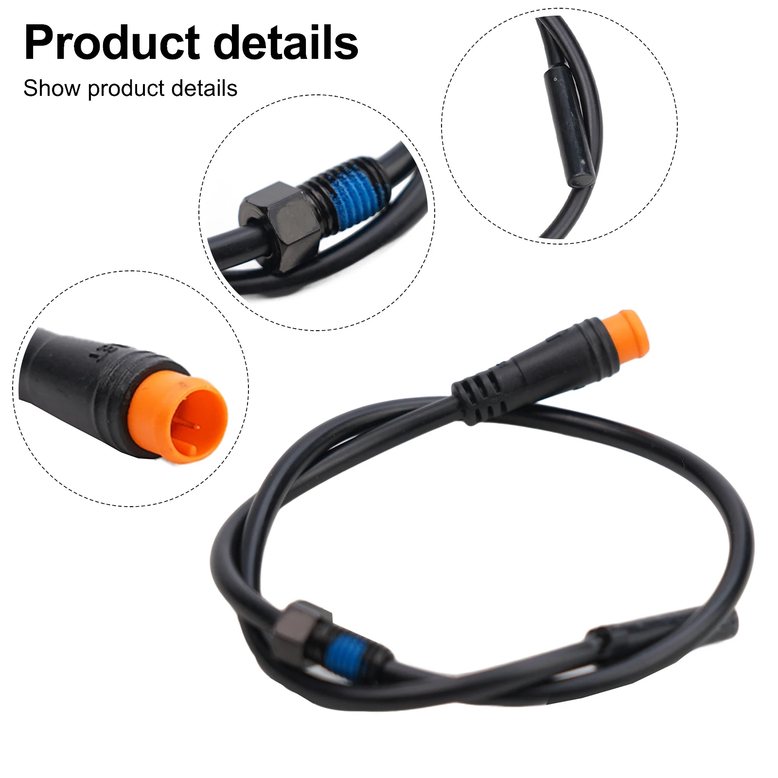 1pcs E-bike Magnetic Brake Sensor For Lectric Bike Cut Off Power Brake  2 3Pin 30/150cm Length Cable Brake Sensor Parts