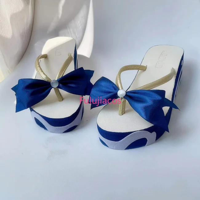 Fulujiacos genshin impacto sangonomiya kokomi cosplay sapatos anime estilo chinês dia das bruxas para homem jogo