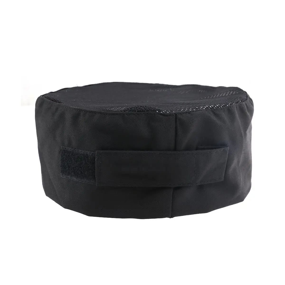 TINKSKY 통기성 메쉬 해골 전문 케이터링 요리사 모자(조절 가능한 스트랩 포함) - 원 사이즈(검은색)