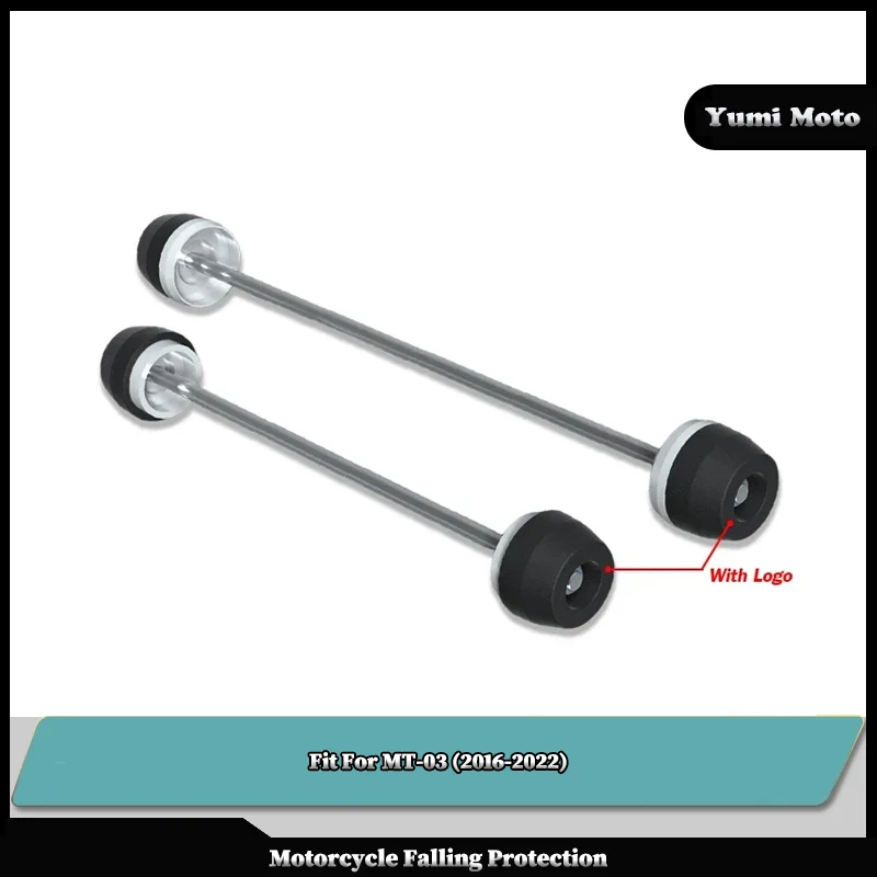 

Fit For YAMAHA MT03 MT-03 MT 03 2016-2022 2021 Motorcycle Front Wheel Rear Wheel Crash Slider Pads Motorcycle Spindle Bobbins