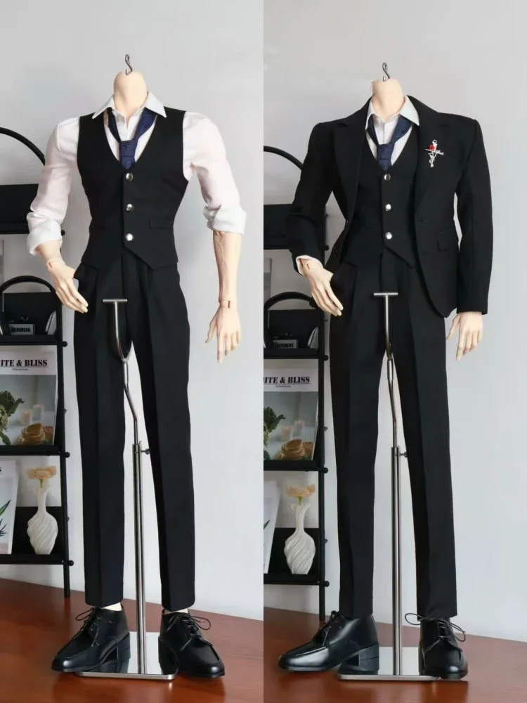 

Uncle Size BJD Doll Clothes For ID75 UF75 Doll Suit Jacket Trousers Tie Vest Set Dolls Clothing Accessories(No Doll)