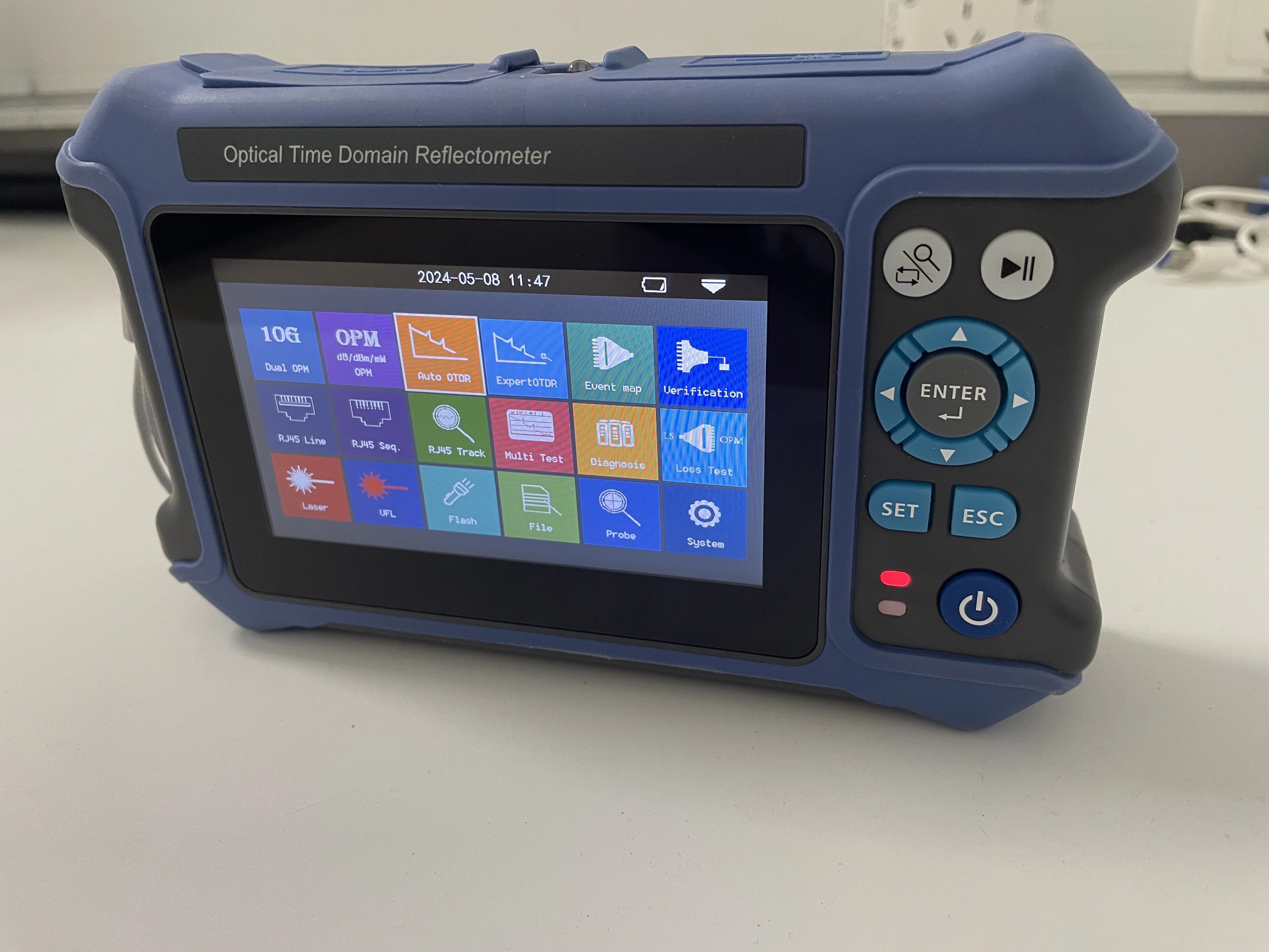 

JW3302K 16 IN 1 Optical Time Domain Reflectometer 28dB/26dB SM 1310/1550nm OTDR 10G OPM VFL Optical Loss event map Test