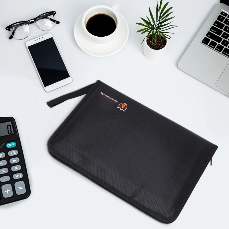 Organizer Folder tahan air tahan api, Folder File ukuran huruf tahan air, tas dokumen uang, pengatur penyimpanan tagihan
