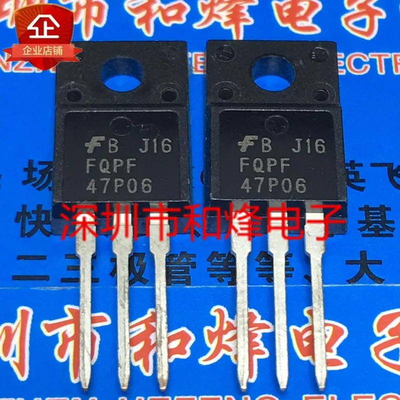 

30pcs original new FQPF47P06 P pipe TO-220F - 60V - 47A