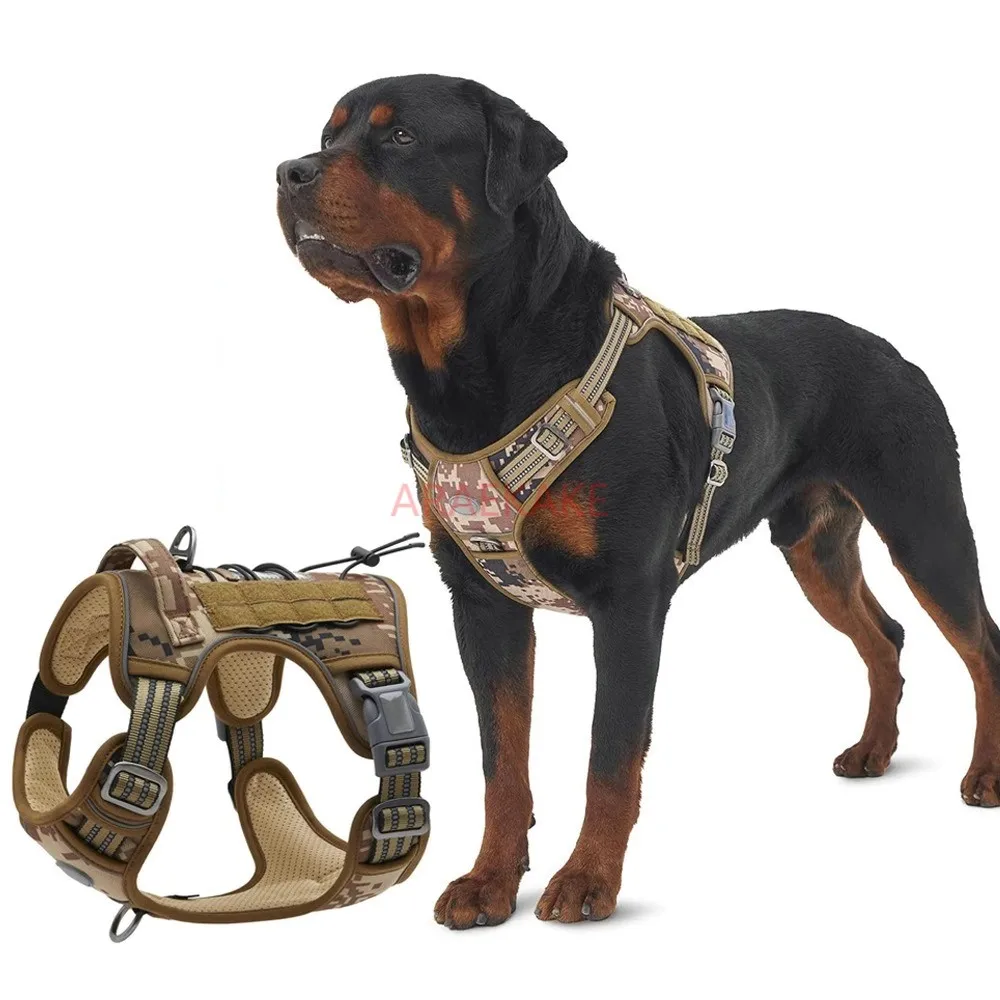 1PCS Dog Chest Back Medium Large Dog Tactical Training Pet Chest Strap Pet Reflective Dog Strap Dog Rope