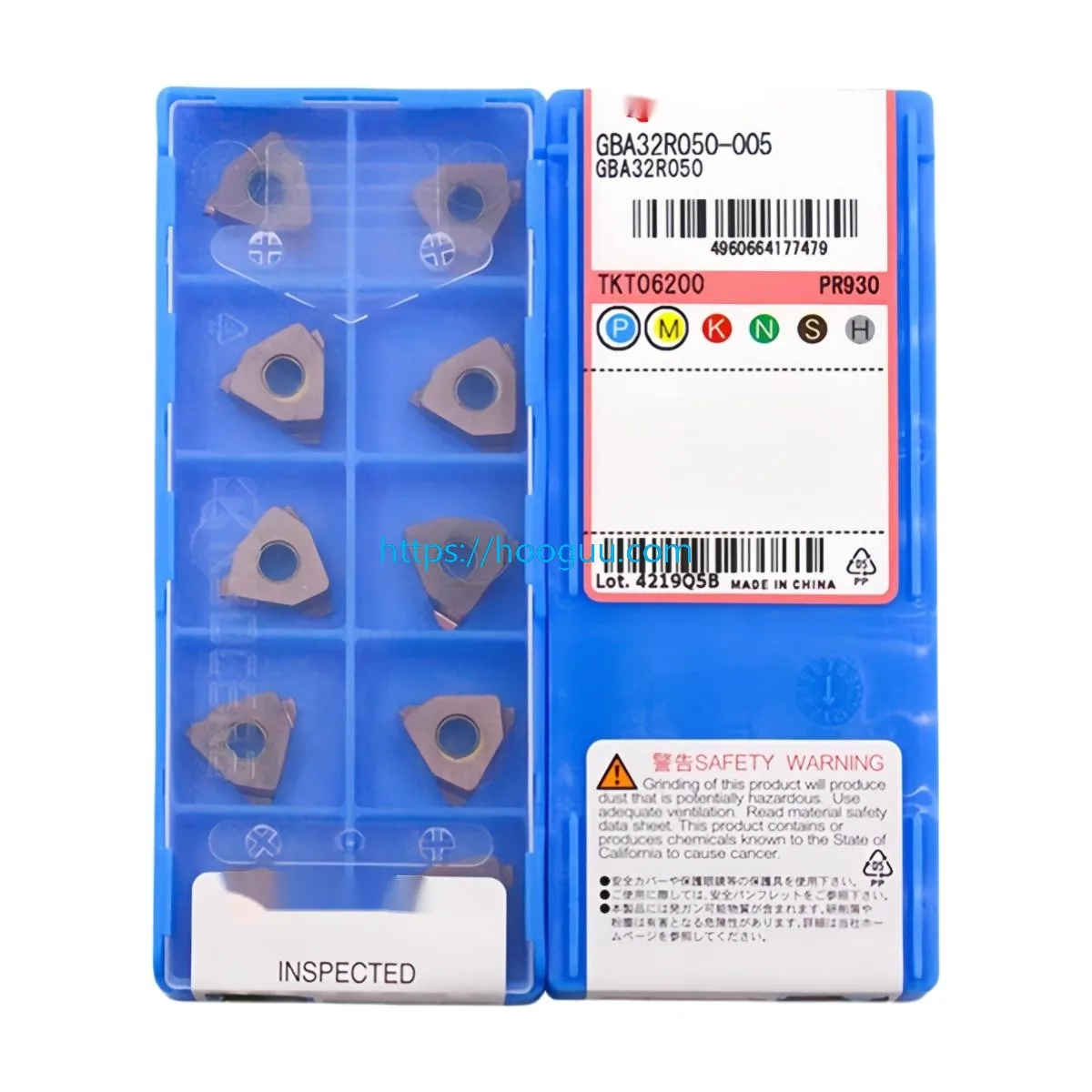 100% Original GBA32R Grooving Inserts, Multiple Sizes,  Grade CNC Slot Cutting Blades