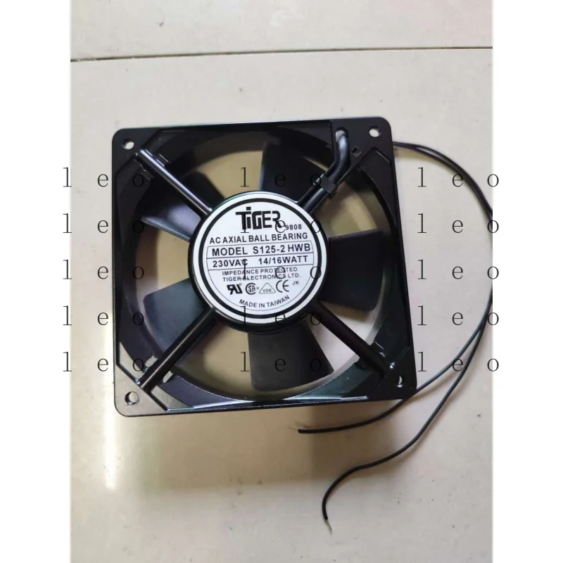 DD  1 PCS TIGER Fan S125-2 HWB AC 230V 14/16W  12025 12CM  2 Wire  Aluminum frame