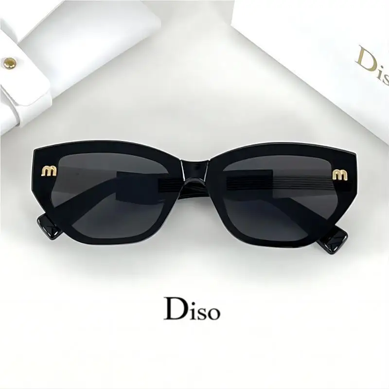 2026 New Letter Cat Eye Sunglasses Internet Celebrity Ins Same Retro Sun Glasses Women's Trendy Shades UV400 Protection Eyewear - view 4