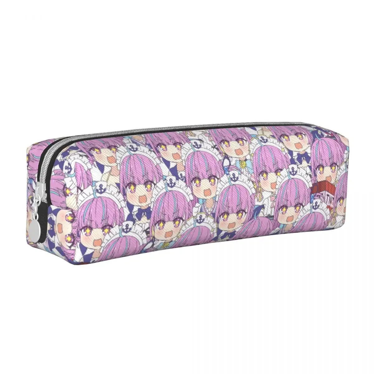 

Fashion Cute Anime Hololive Minato Aqua Pencil Case Pencilcases Pen Box for Student Large Bag School Supplies Gifts Stationery